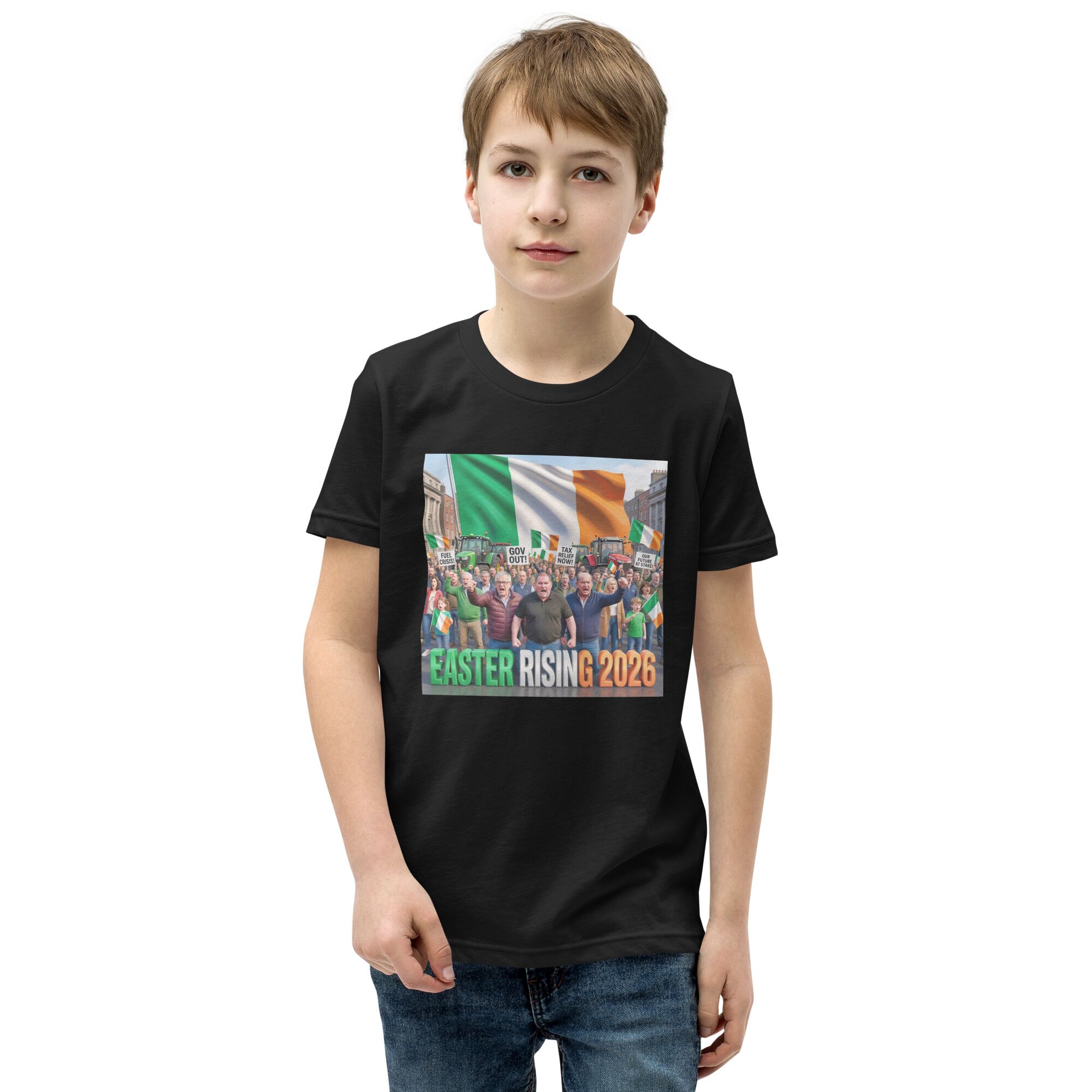 Youth Irish Farmers Fuel Protest T-Shirt | 100% Cotton | Free Shipping