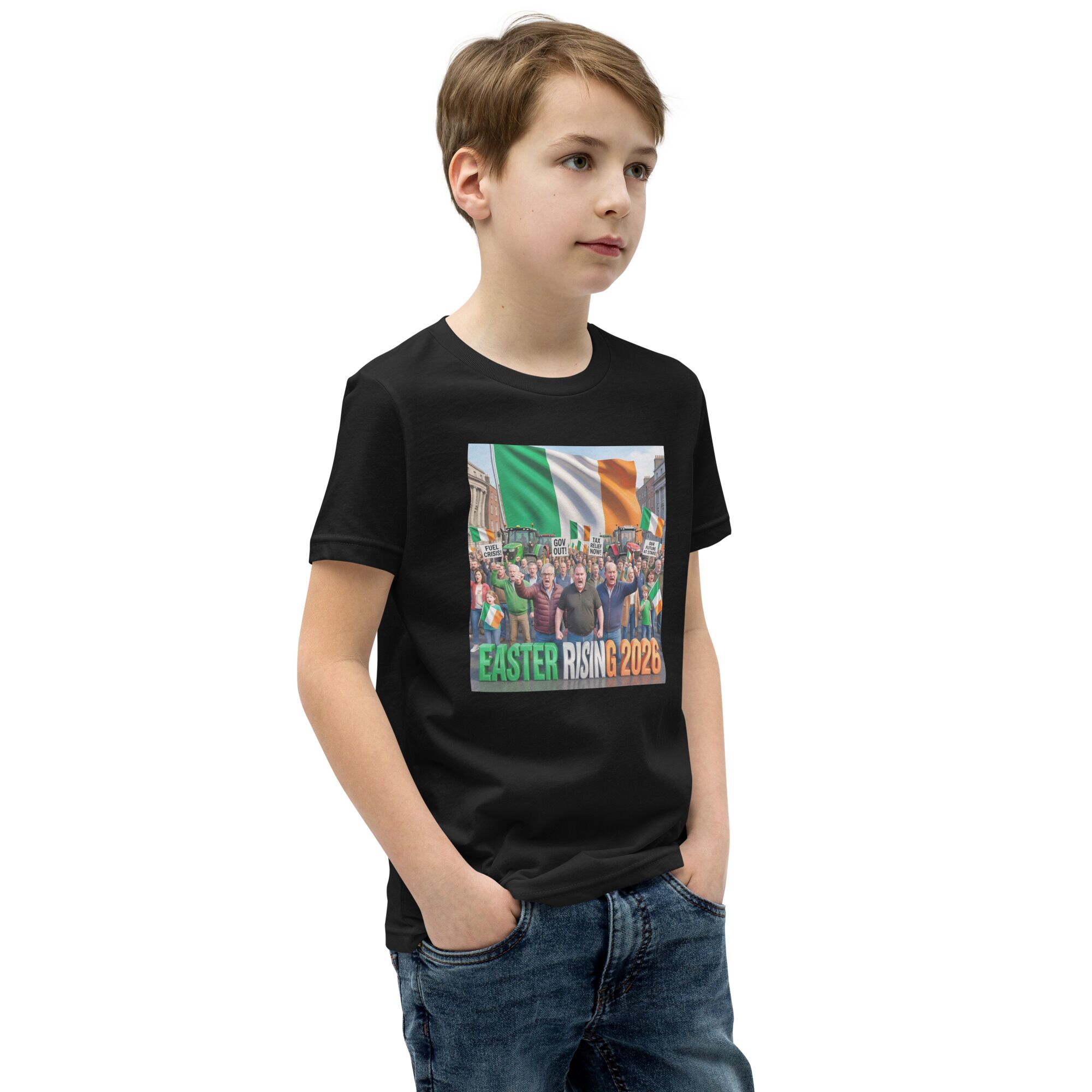 Youth Irish Farmers Fuel Protest T-Shirt | 100% Cotton | Free Shipping - Image 2